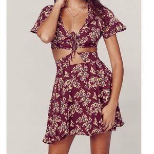 Blue Life Love Struck Floral Mini Dress